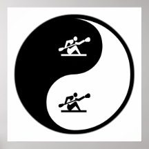Yin Yang Kayaking Print