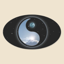 Yin Yang Moon Sun stickers
