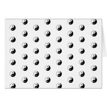 Yin Yang Pattern: Greeting Card