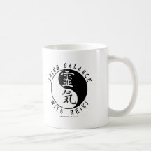 Yin Yang Reiki Kanji Mugs