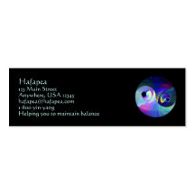 Yin Yang Skinny Card Business Card Template