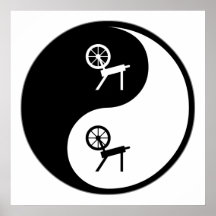 Yin Yang Spinning Poster