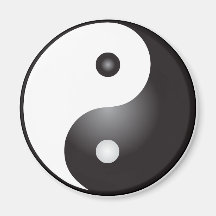 Yin Yang Symbol: Fridge Magnets
