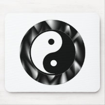 Yin Yang Symbol Mouse Pad