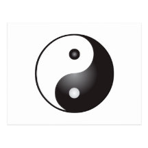 Yin Yang Symbol: Postcard