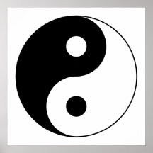 Yin Yang Symbol Posters