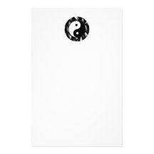 Yin Yang Symbol Stationery Paper