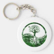 Yin Yang Tree Key Chain