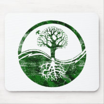 Yin Yang Tree Mouse Pads