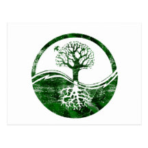 Yin Yang Tree Postcards