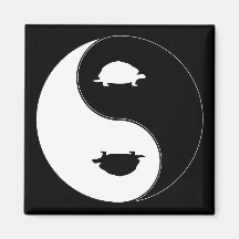Yin Yang Turtle Magnet