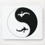 Yin Yang Whale Mousemat