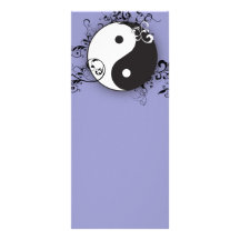 Yin-Yang with scrolling Full Color Rack Card
