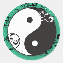 Yin-Yang with scrolling Sticker