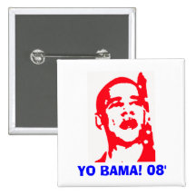 Yo Bama 08' Pinback Buttons