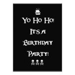 Yo Ho Ho Pirate Birthday Party Invitation