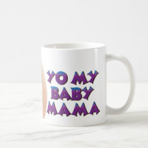 YO MY BABY MAMA - personalised with name Mugs