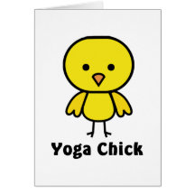 Yoga Chick Greeting Card