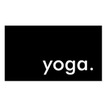 yoga. (colour customisable) business card template