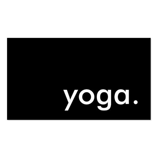 yoga. (colour customisable) business card template