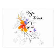 Yoga Diva Gift Postcards
