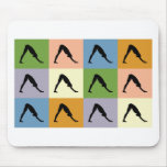 Yoga Downward Facing Dog Mousepads