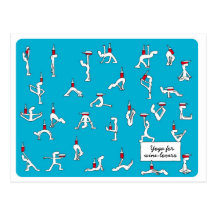 Yoga for Winelovers Postcard