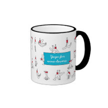 Yoga for Winelovers White Mug