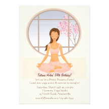 Yoga Girl Invitation