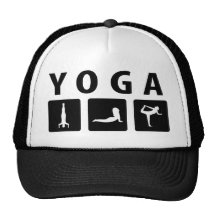 yoga icon mesh hats