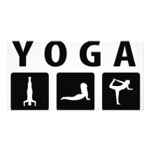 yoga icon picture card