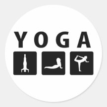 yoga icon sticker