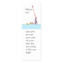 Yoga Inner Peace bookmark Business Card
