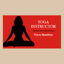 Yoga Instructor  Business Card business cards