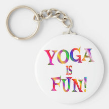 Yoga is Fun Keychain