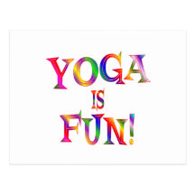 Yoga is Fun Postcards