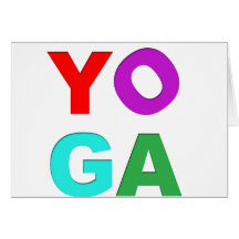 Yoga letters cards