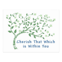 Yoga Quote: Cherish That Which is Within You Post Card