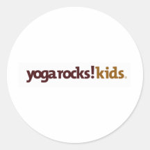 Yoga Rocks! Apparel Sticker
