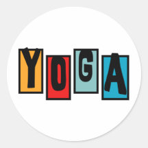 YOGA ROUND STICKERS