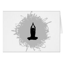 Yoga Scribble Style Card