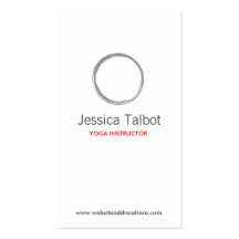 YOGA, SPA, SALON, TRANQUILITY Business Card