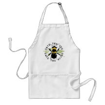 Yoga Speak : Save The Bee ... Save The World! Apron