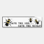 Yoga Speak : Save the Bee ... Save the World! Bumper Stickers