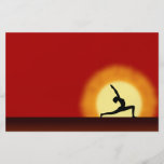 Yoga Sunrise Silhouette Flyers