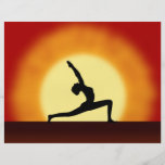 Yoga Sunrise Silhouette Flyers