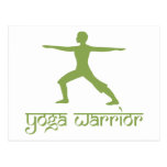 Yoga Warrior Pose Post Cards