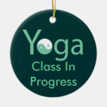 Yoga with Yin & Yang door hanger Christmas Tree Ornaments