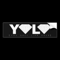 YOLO bumper stickers