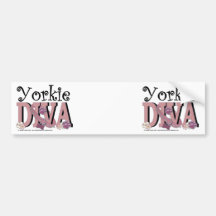 Yorkie DIVA Bumper Sticker